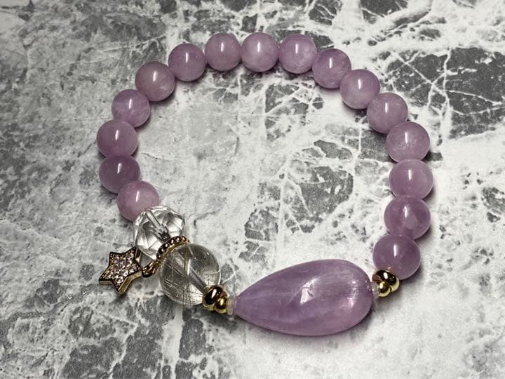 クンツァイト　デザイン　ブレスレット