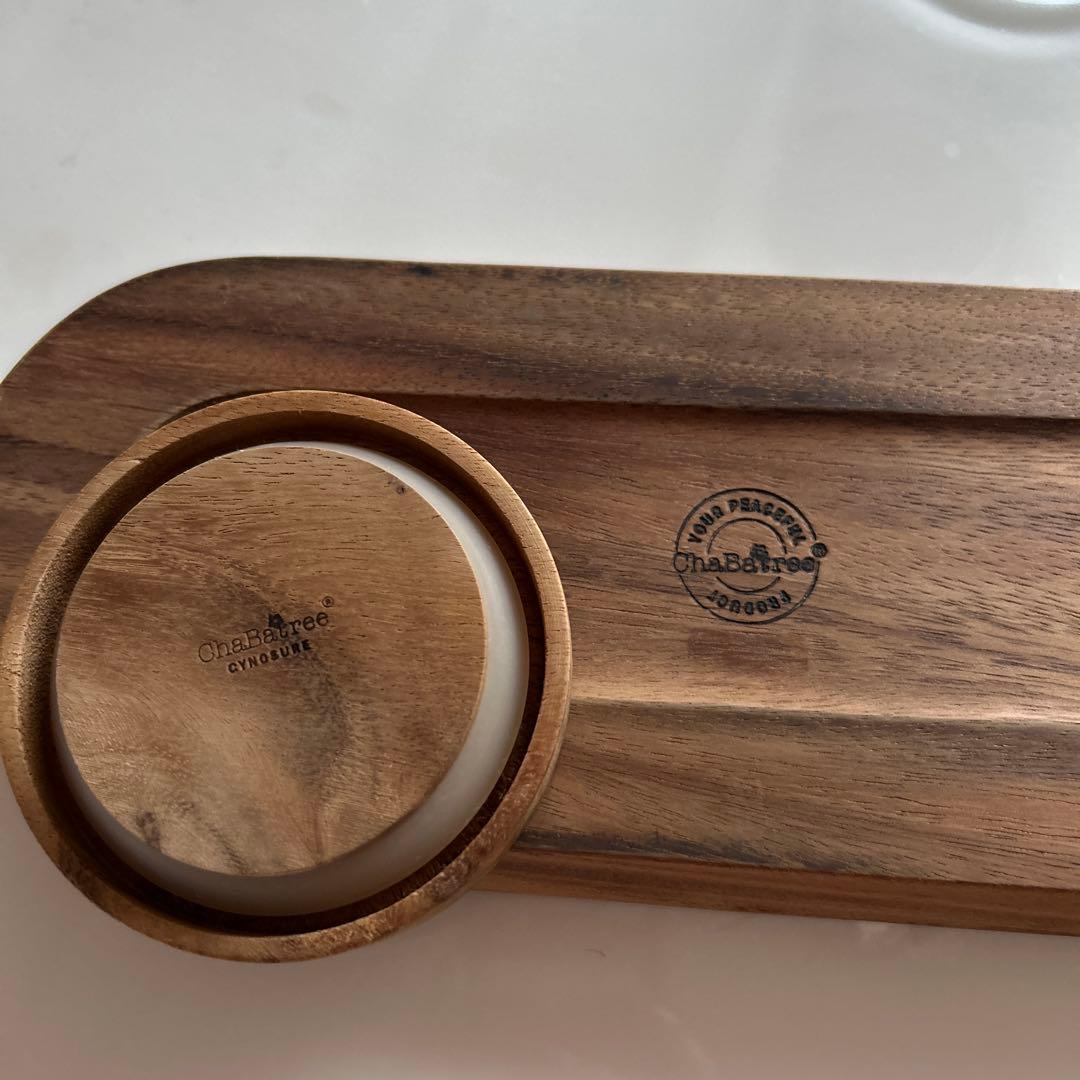 ChaBaTree ガラスキャニスター　3点　トレー付き