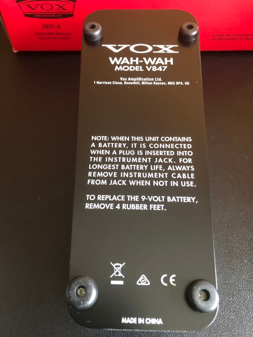 VOX V847-A ワウペダル 美品 USED