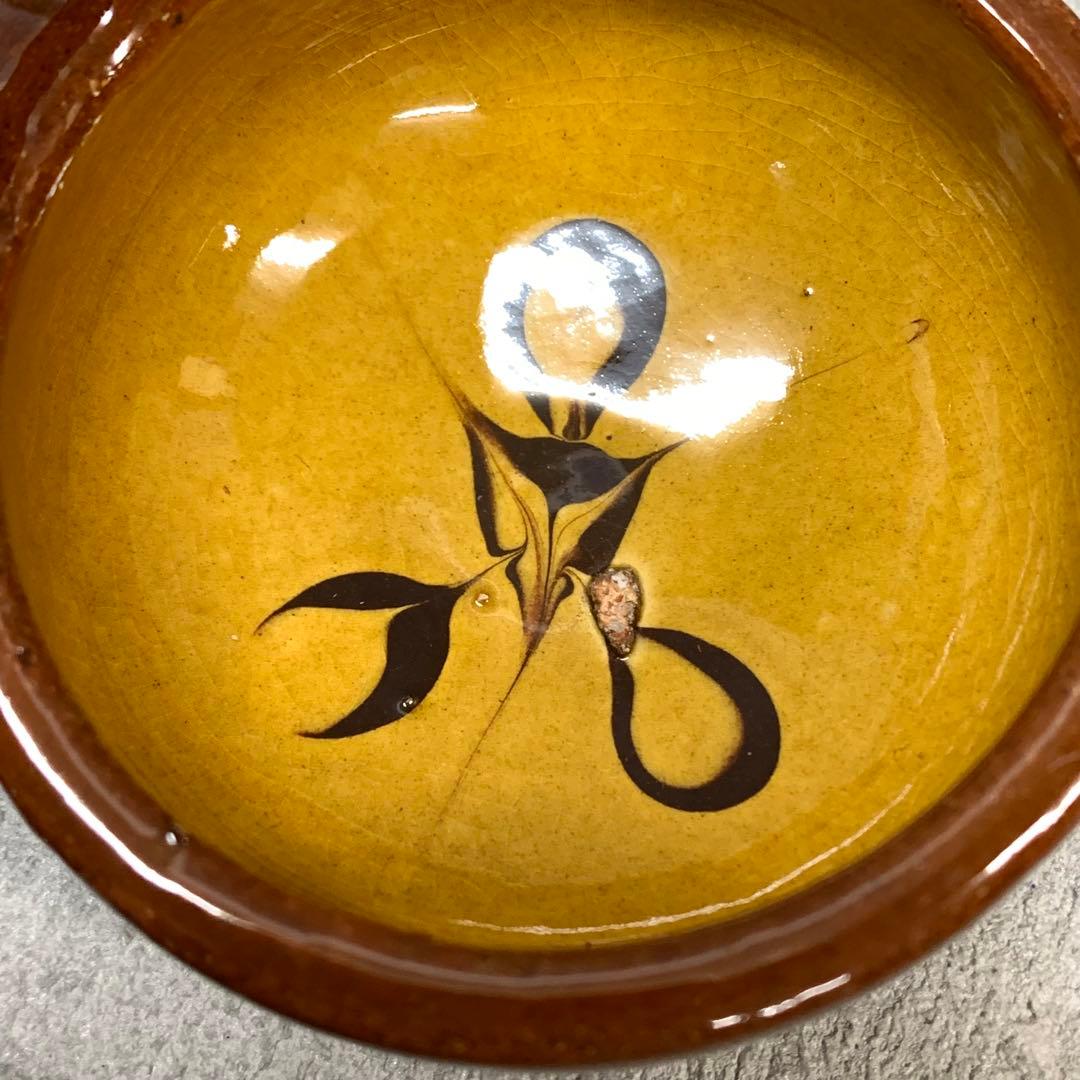 P 布志名焼 薬味入れ 4点 スリップウェア 小物入 民藝 レトロ インテリア