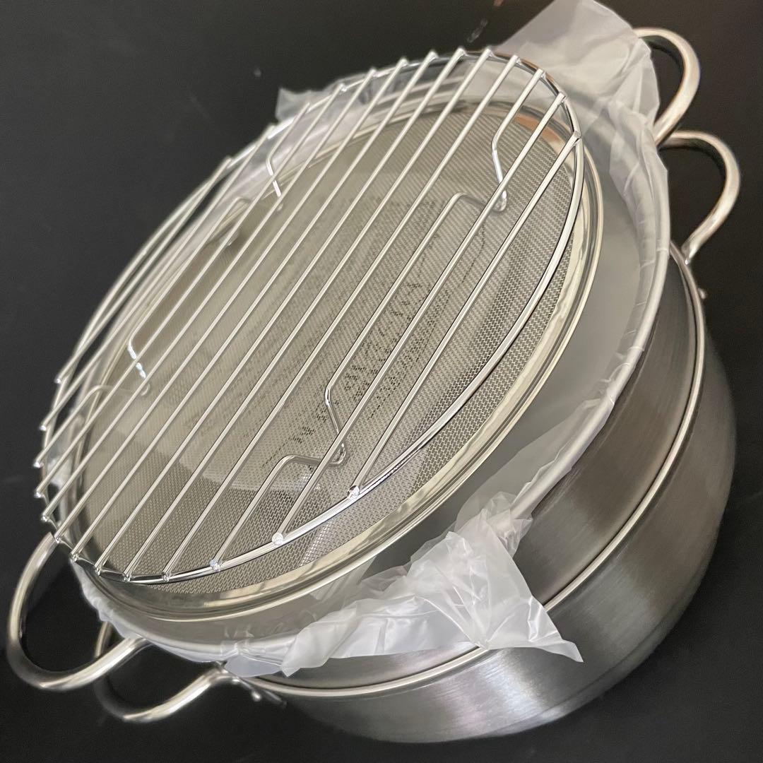 44449ステンレスダブル揚げ鍋20cm