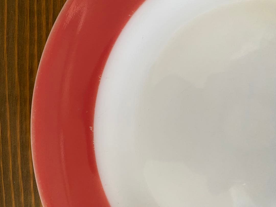 貴重　オールドパイレックス・フラミンゴピンクシリーズ中皿3、カップ&ソーサー2