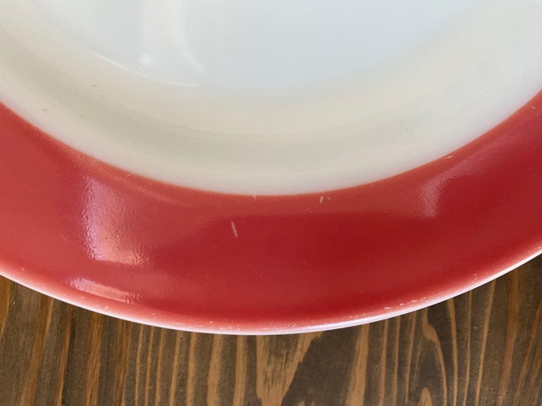 貴重　オールドパイレックス・フラミンゴピンクシリーズ中皿3、カップ&ソーサー2