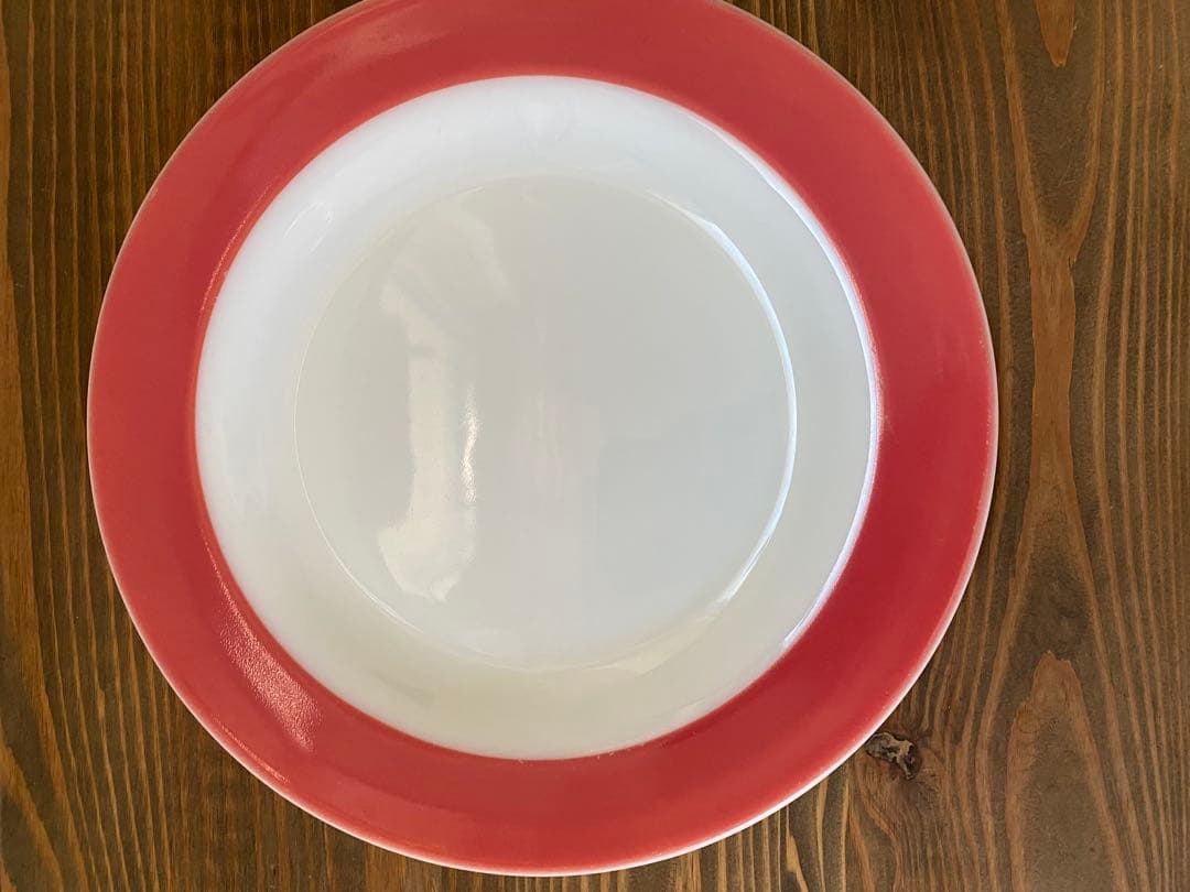 貴重　オールドパイレックス・フラミンゴピンクシリーズ中皿3、カップ&ソーサー2