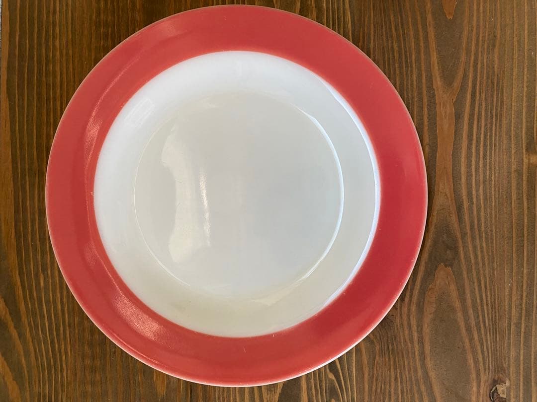 貴重　オールドパイレックス・フラミンゴピンクシリーズ中皿3、カップ&ソーサー2