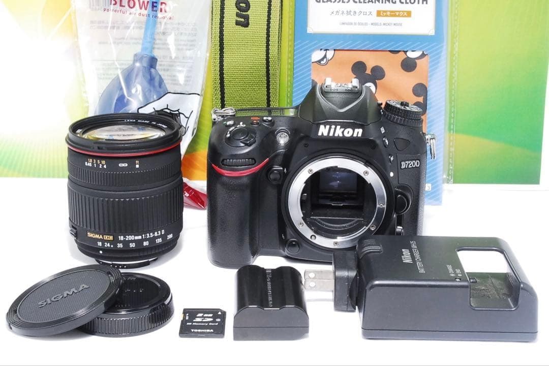 Nikon D7200 ＋SIGMA 18-200mm 高性能機 1本完結セット