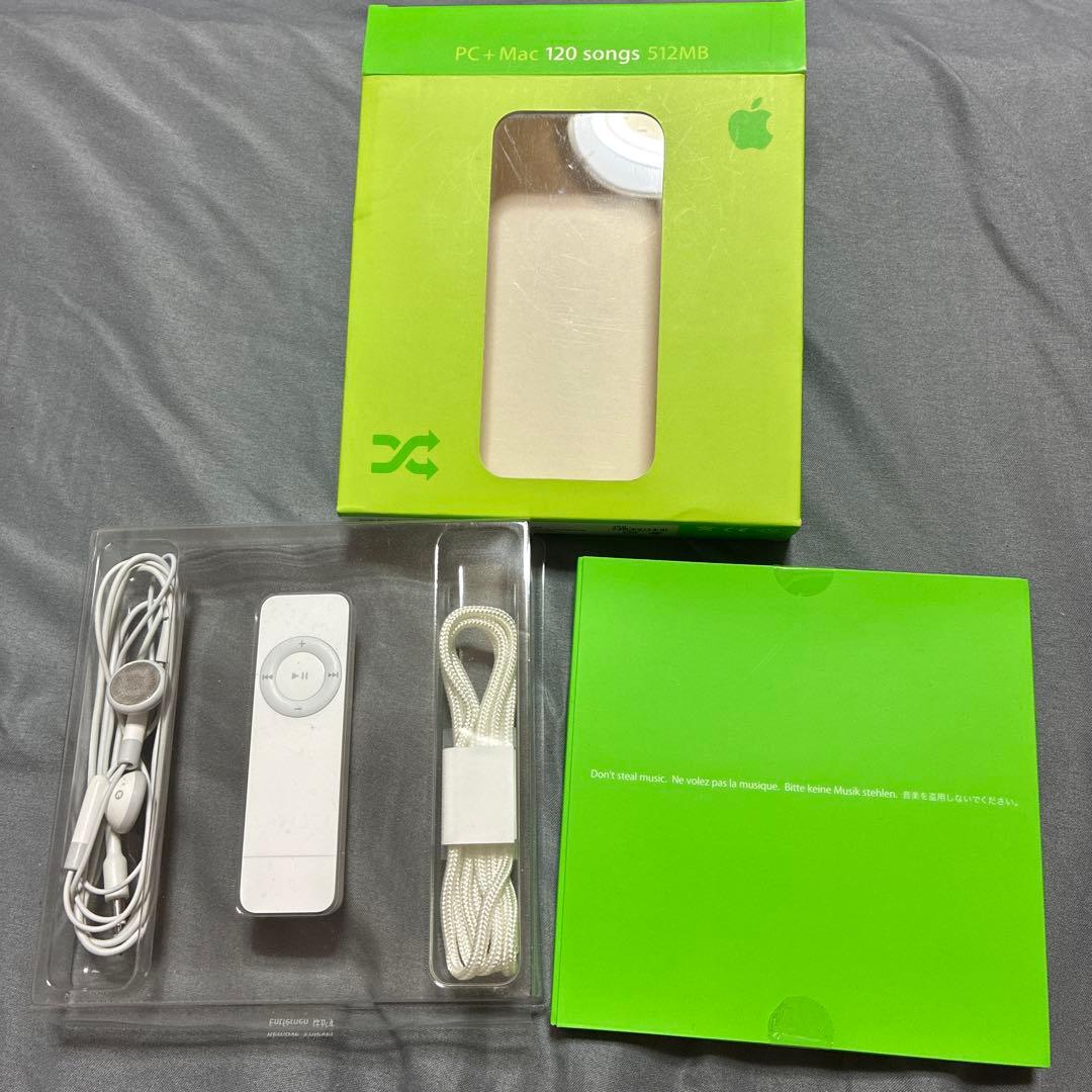 【新品、未使用】Apple iPod Shuffle ホワイト 1世代　初代