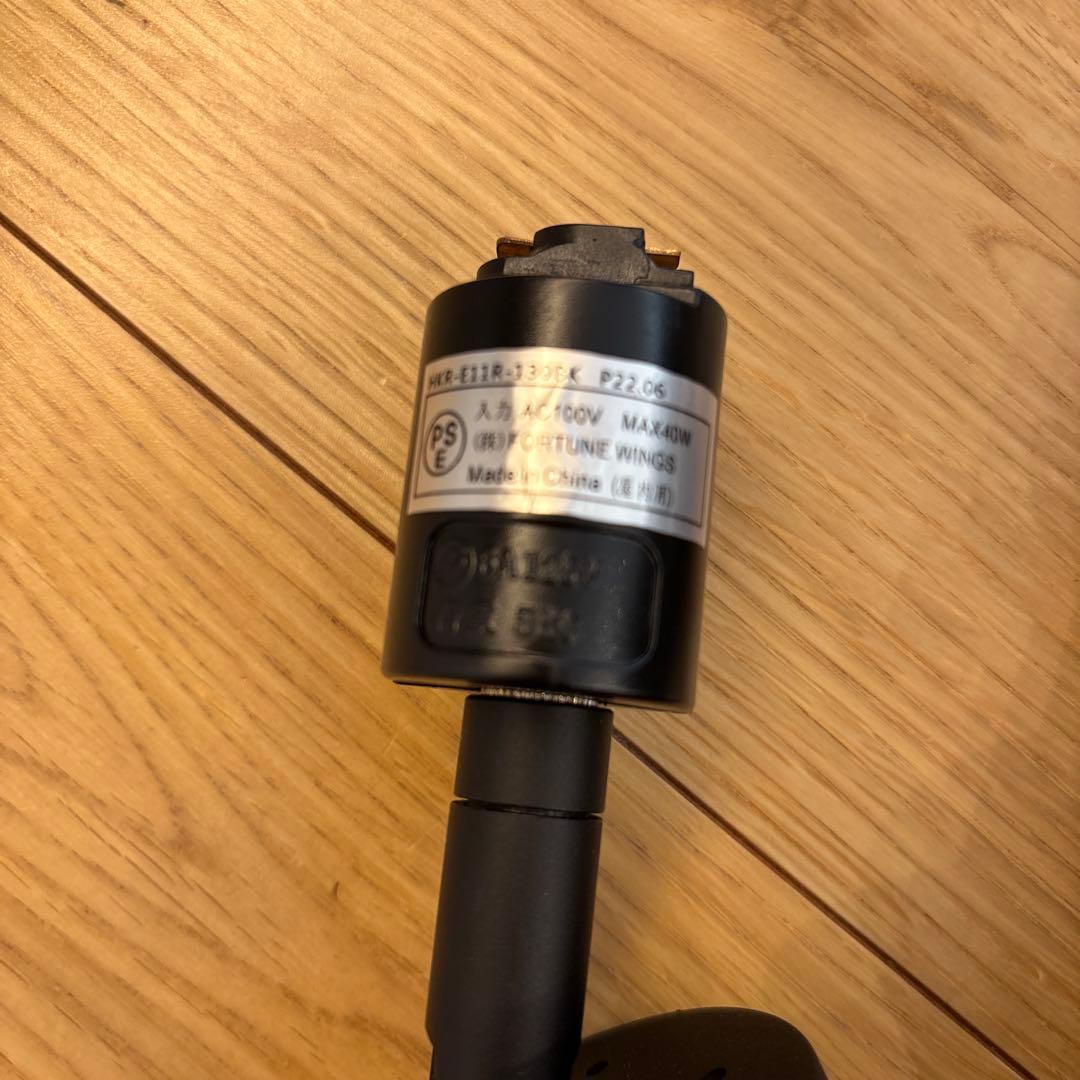 スポットライト E11 黒ブラック2個セットライト付き