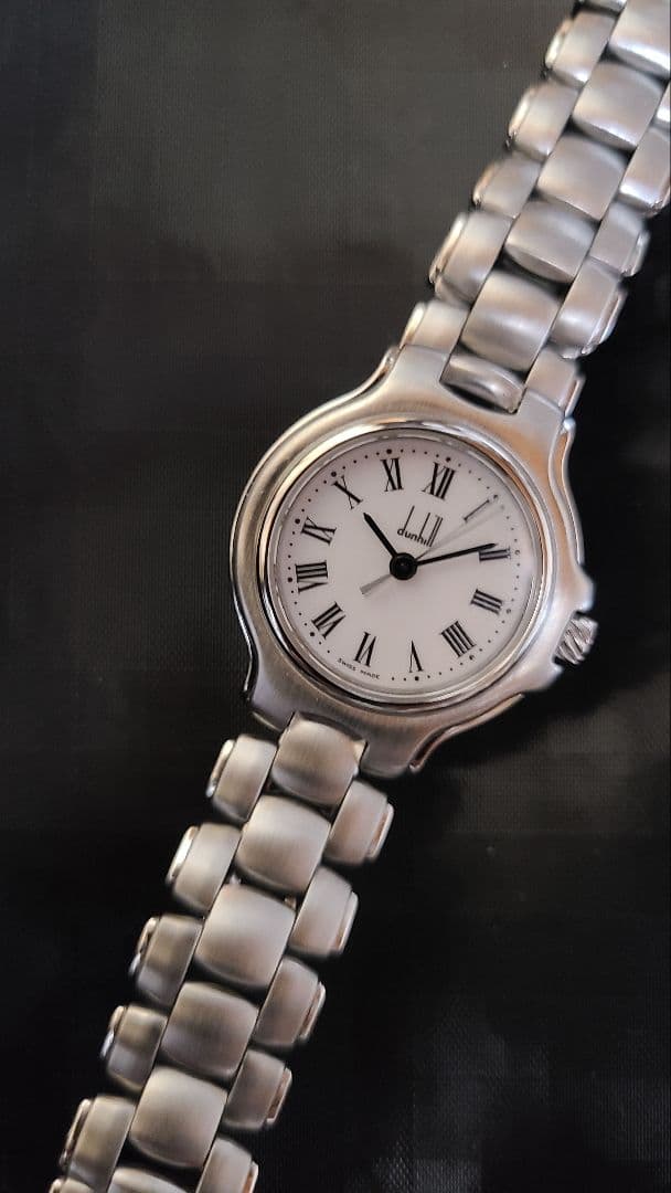 DUNHILL【極美品】ダンヒル ロンディニウム ホワイト レディース 時計