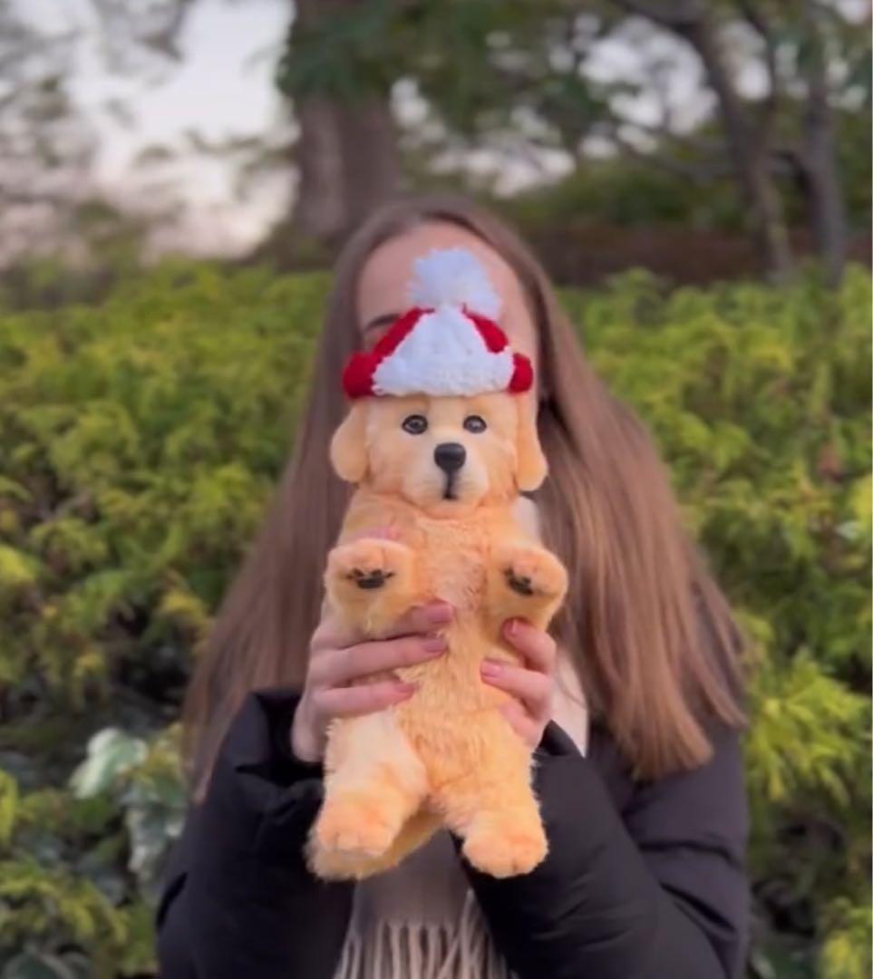 ゴールデンレトリバーの子犬のぬいぐるみ