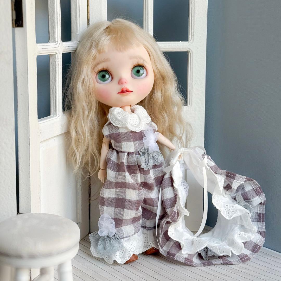 ブライス アウトフィット 服 ナチュラル アンティーク ヘッドドレス 2点セット