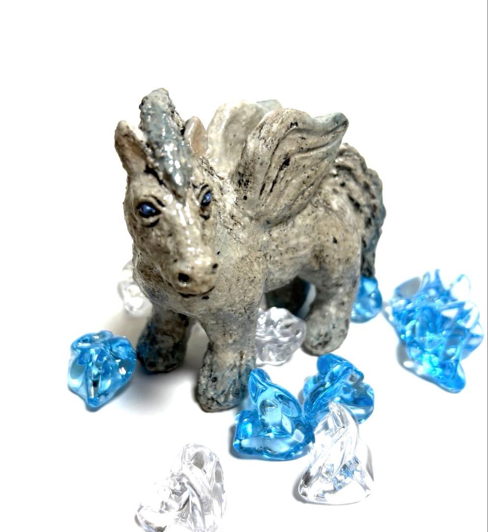 ペガサス✨干支、午年、縁起物、陶器人形、置物、作家、スピリチュアル