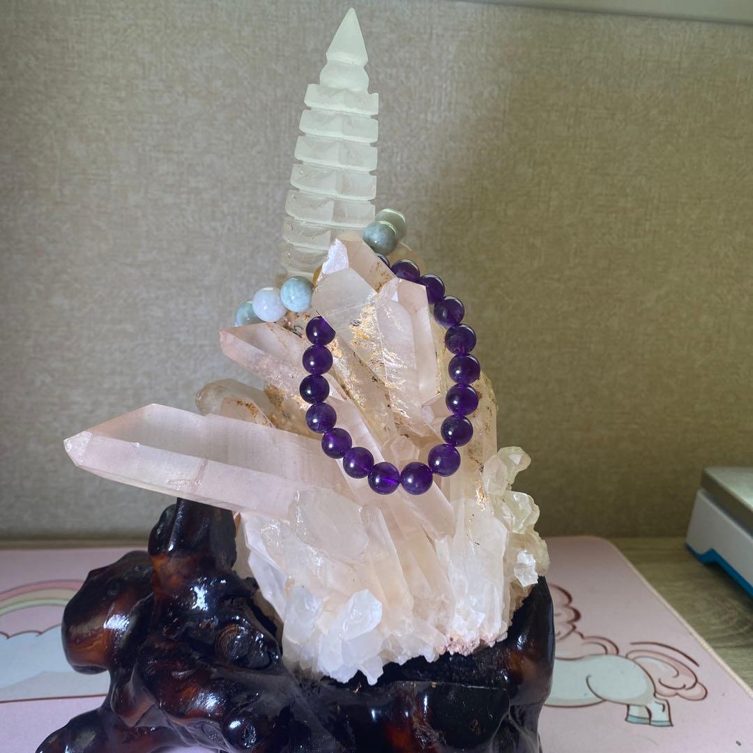 純天然無酸ブラジル産巨大白い 水晶クラスター（幸运水晶文昌塔）