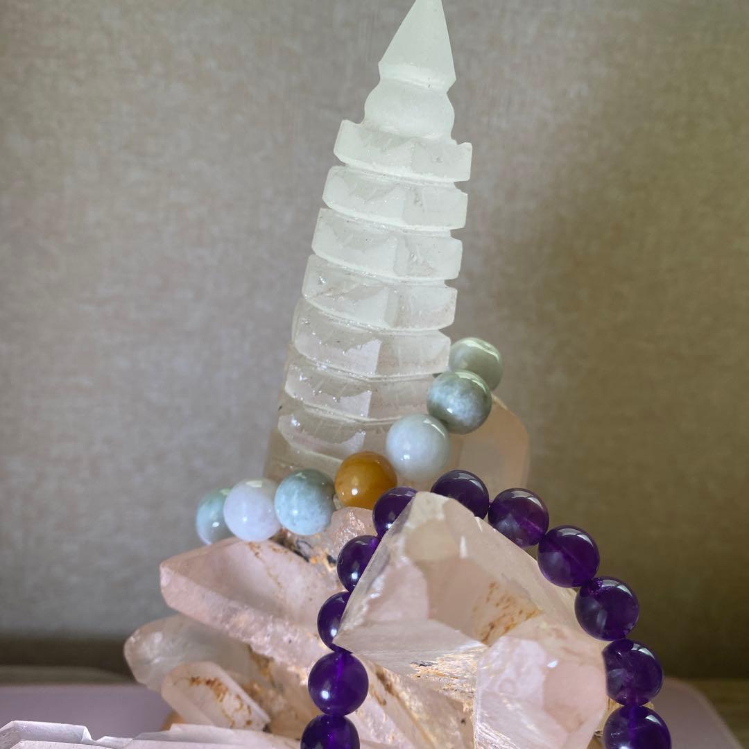 純天然無酸ブラジル産巨大白い 水晶クラスター（幸运水晶文昌塔）