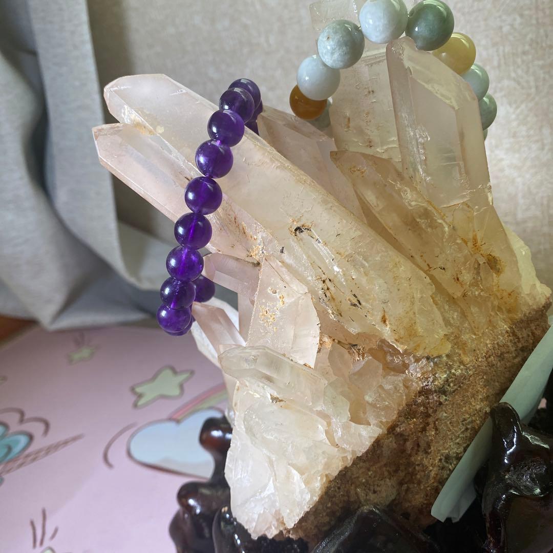 純天然無酸ブラジル産巨大白い 水晶クラスター（幸运水晶文昌塔）