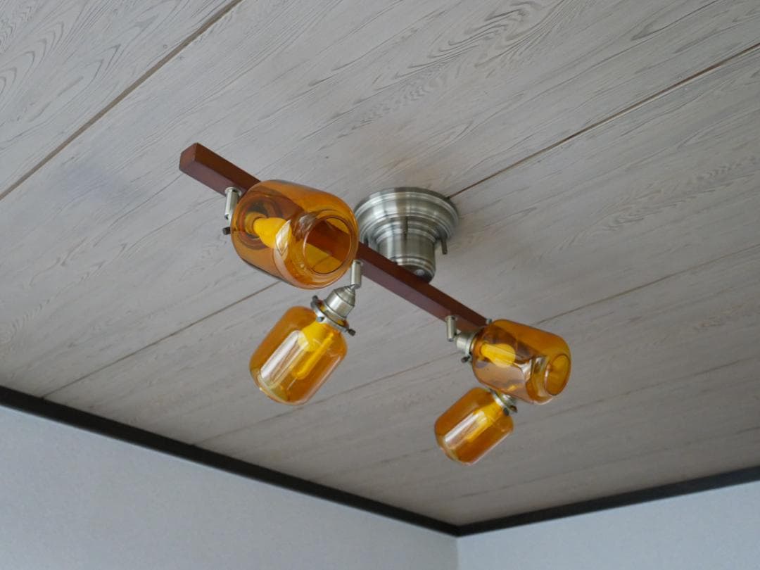 4灯シーリングスポットライト リモコン アンティーク ダイニング リビング