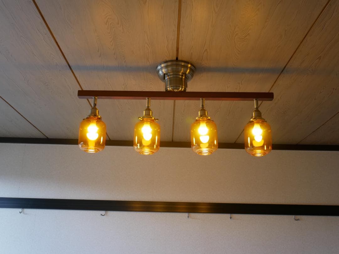 4灯シーリングスポットライト リモコン アンティーク ダイニング リビング