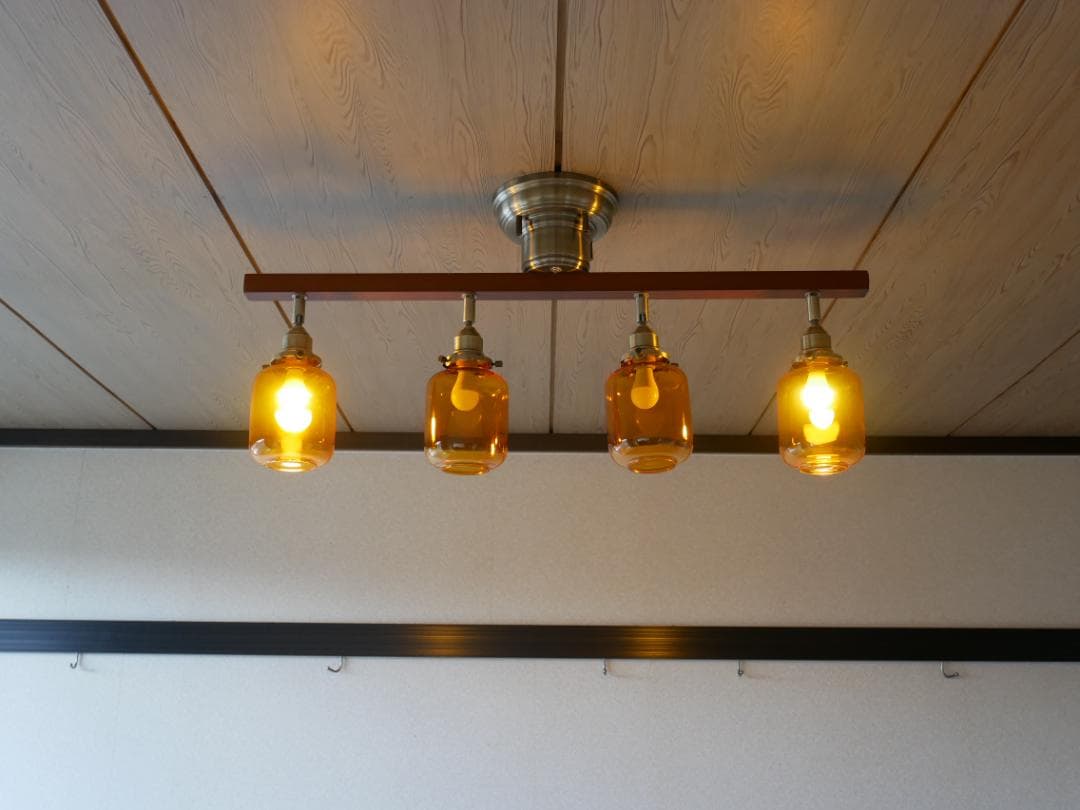 4灯シーリングスポットライト リモコン アンティーク ダイニング リビング