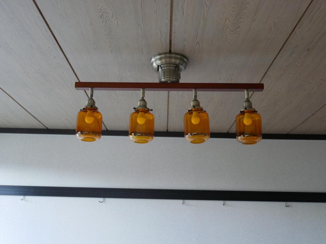 4灯シーリングスポットライト リモコン アンティーク ダイニング リビング