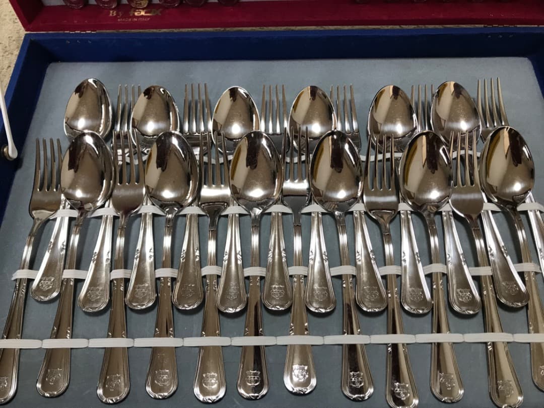 FCバルセロナのカトラリーセット