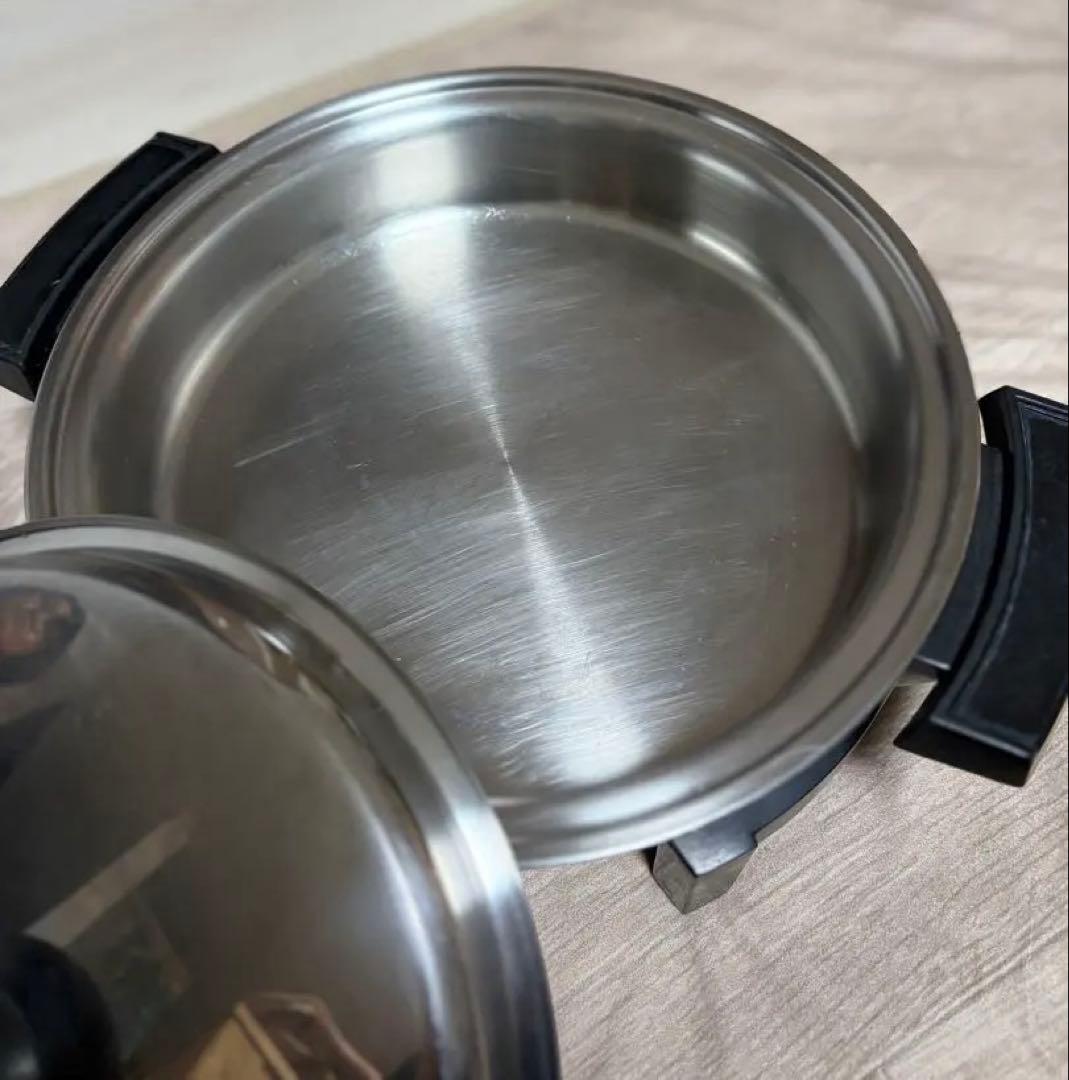 ウイスコ　INKOR インコア 無水鍋 28cm ステンレス 両手鍋 蓋付き