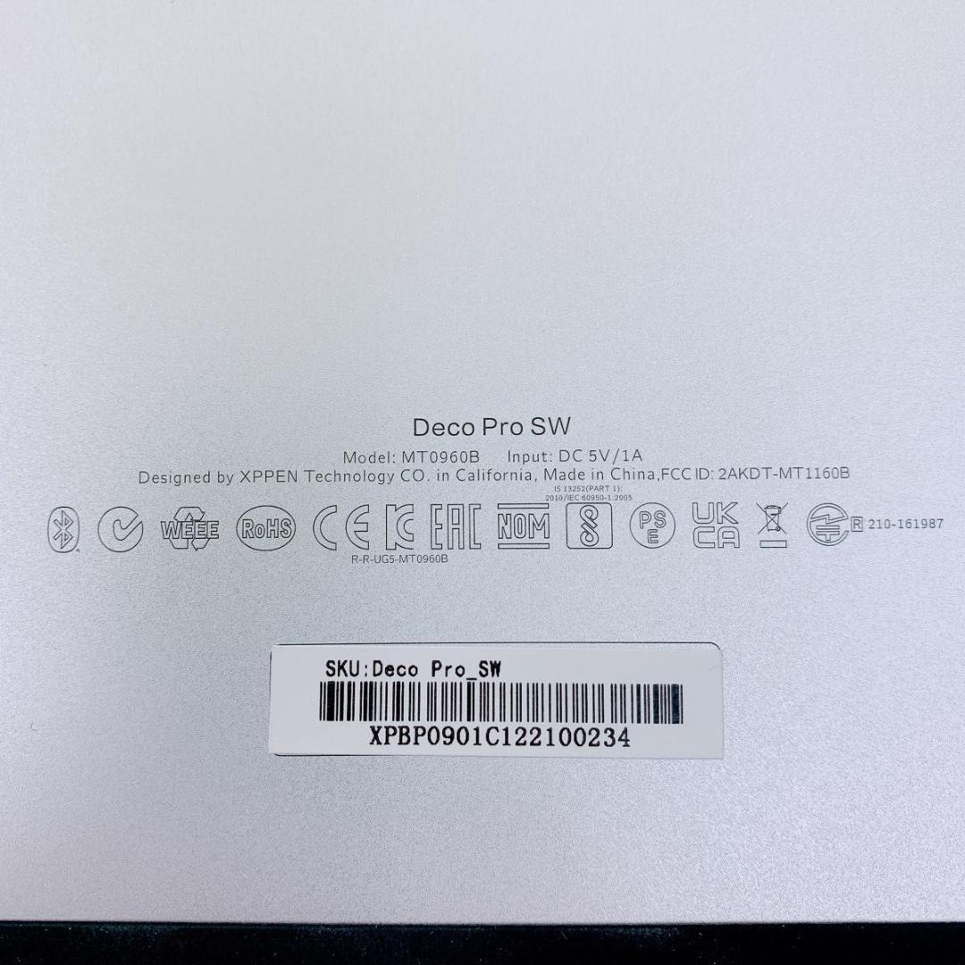 XP-PEN ペンタブレット　 Deco Pro SW 本体　ブラックN1530