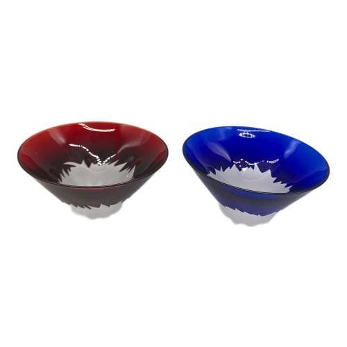 田島硝子 盃 ペア 江戸硝子 おちょこ 富士山祝盃 TG13-013-2 00