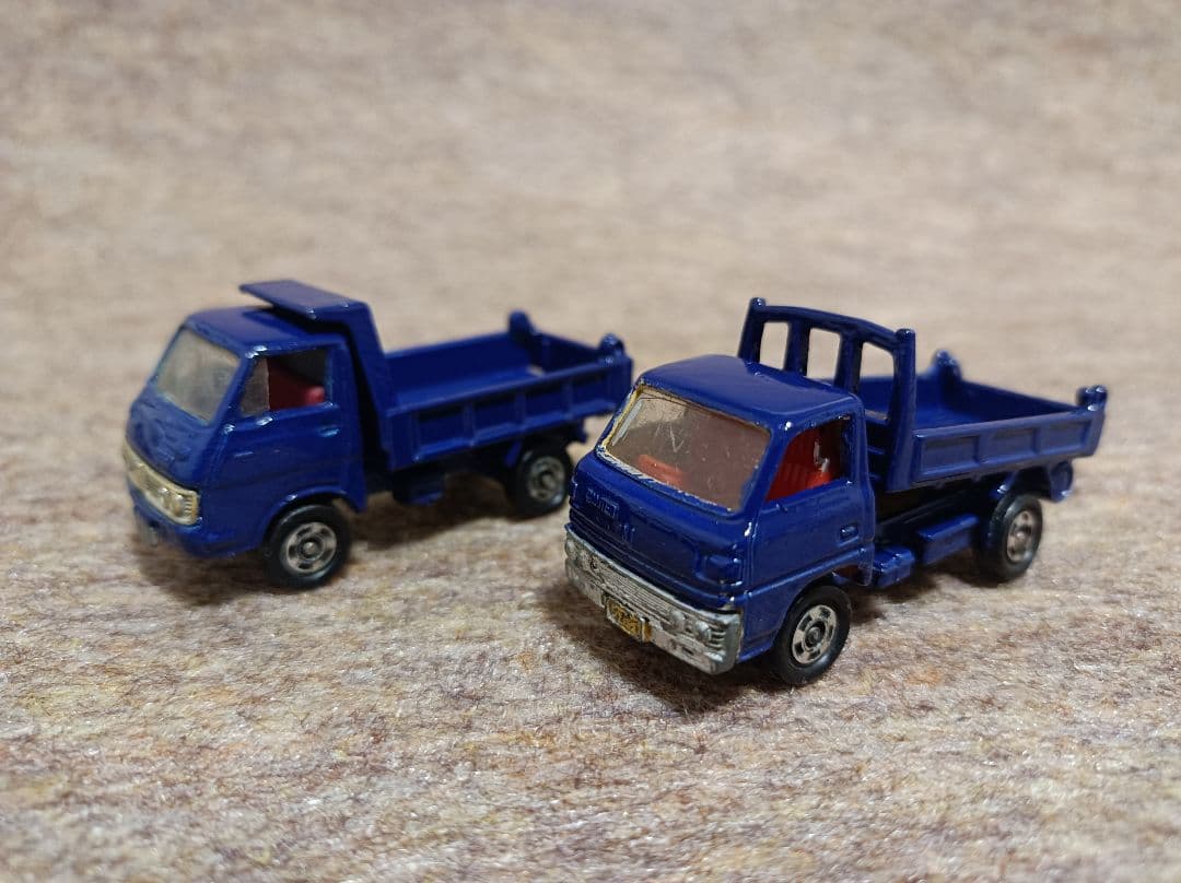 当時物　絶版トミカ　いすゞエルフ　三菱キャンター　リペイント済み