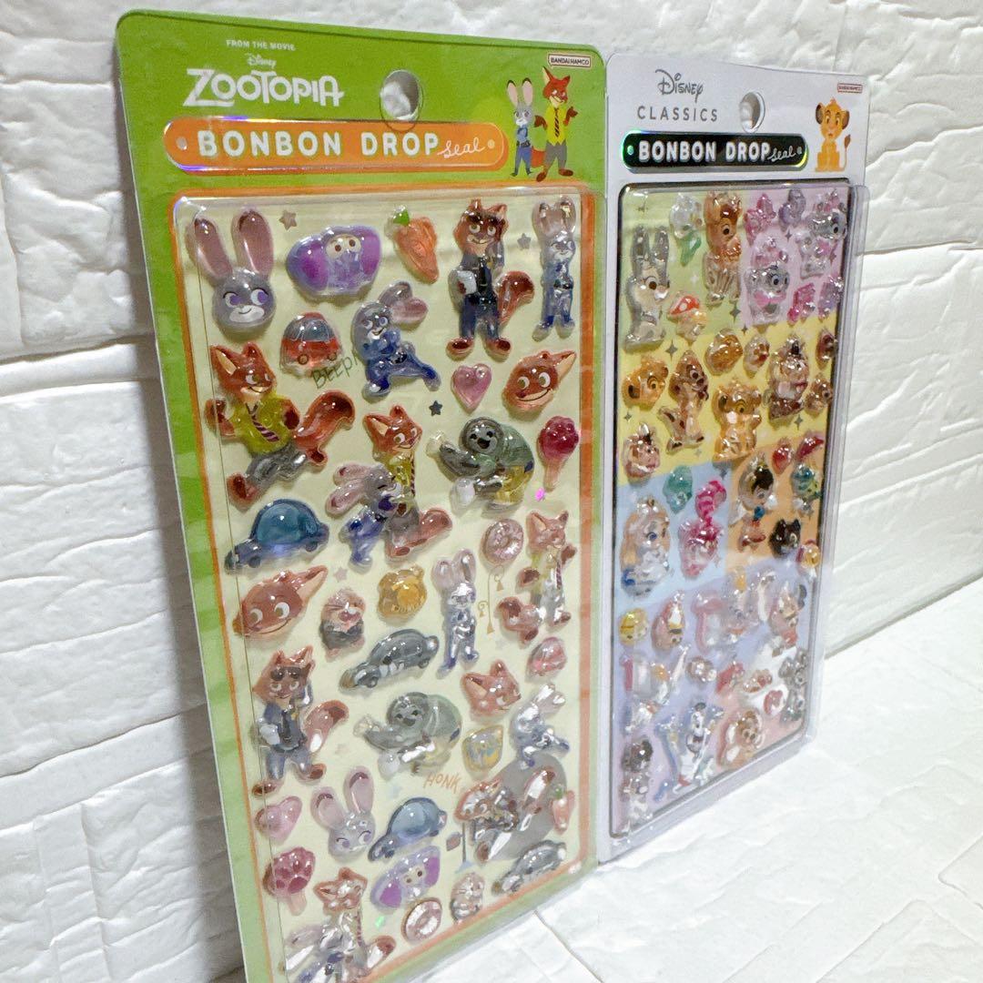 【正規品✨】Disney ズートピア クラシックス ボンボンドロップシール 2枚