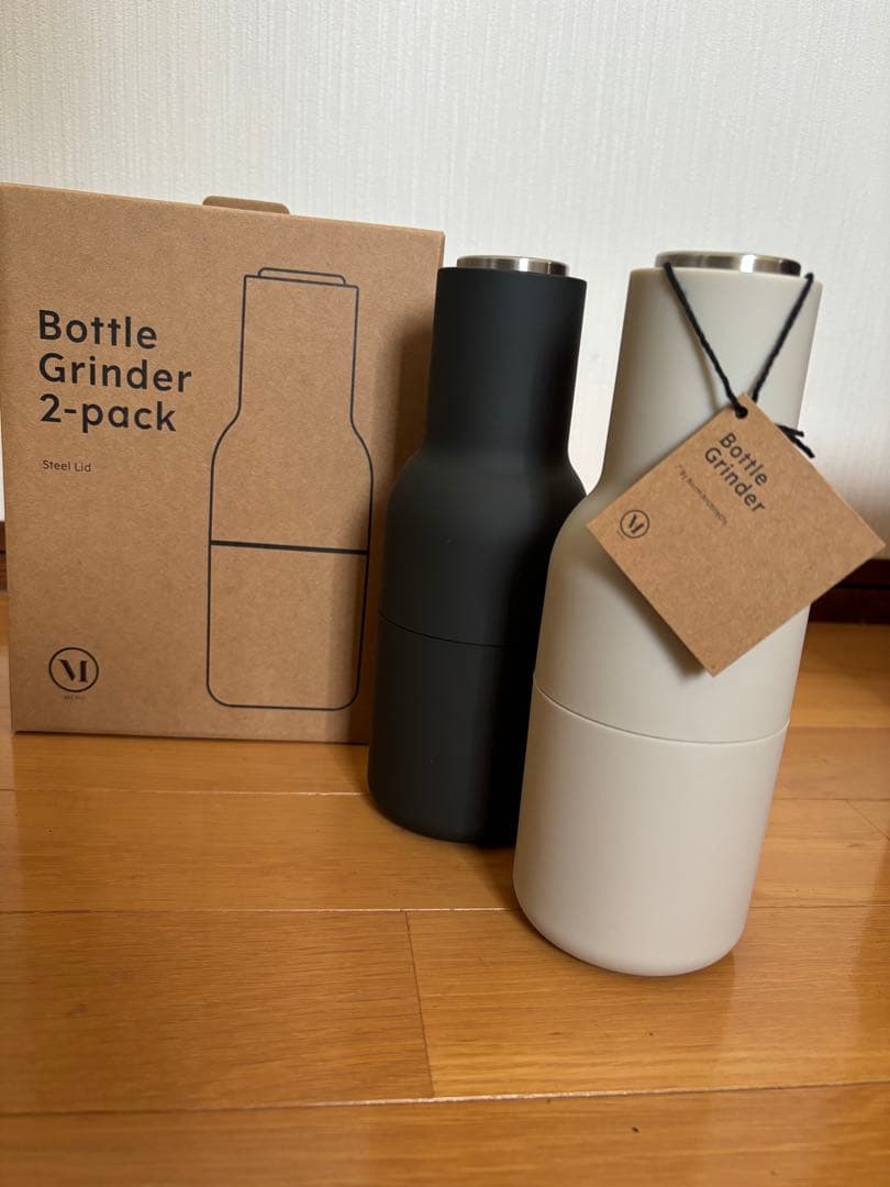 Audo Bottle Grinder 2-pack スチール