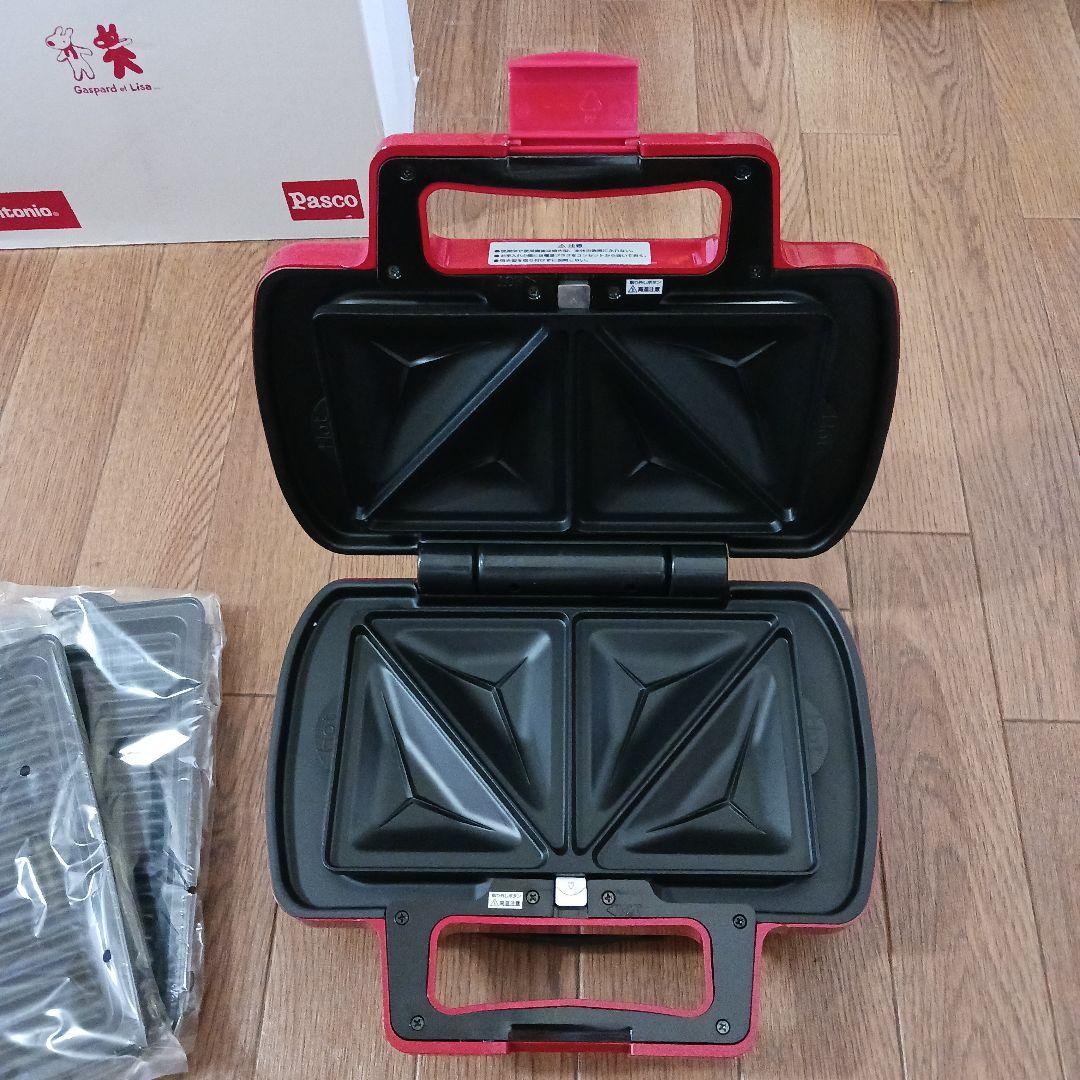 ◆未使用◆パスコ Vitantonio ビタントニオホットサンドべーカー 赤