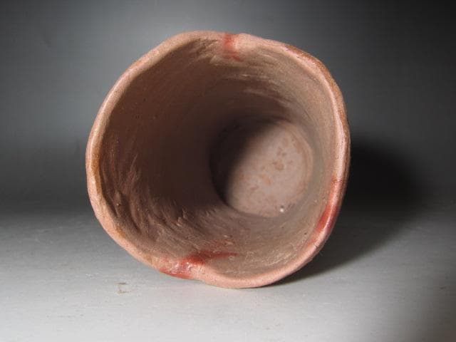 【セール】★　北大路魯山人　備前クシメ花入　味わい深い一品★x326