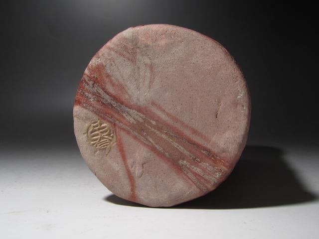 【セール】★　北大路魯山人　備前クシメ花入　味わい深い一品★x326