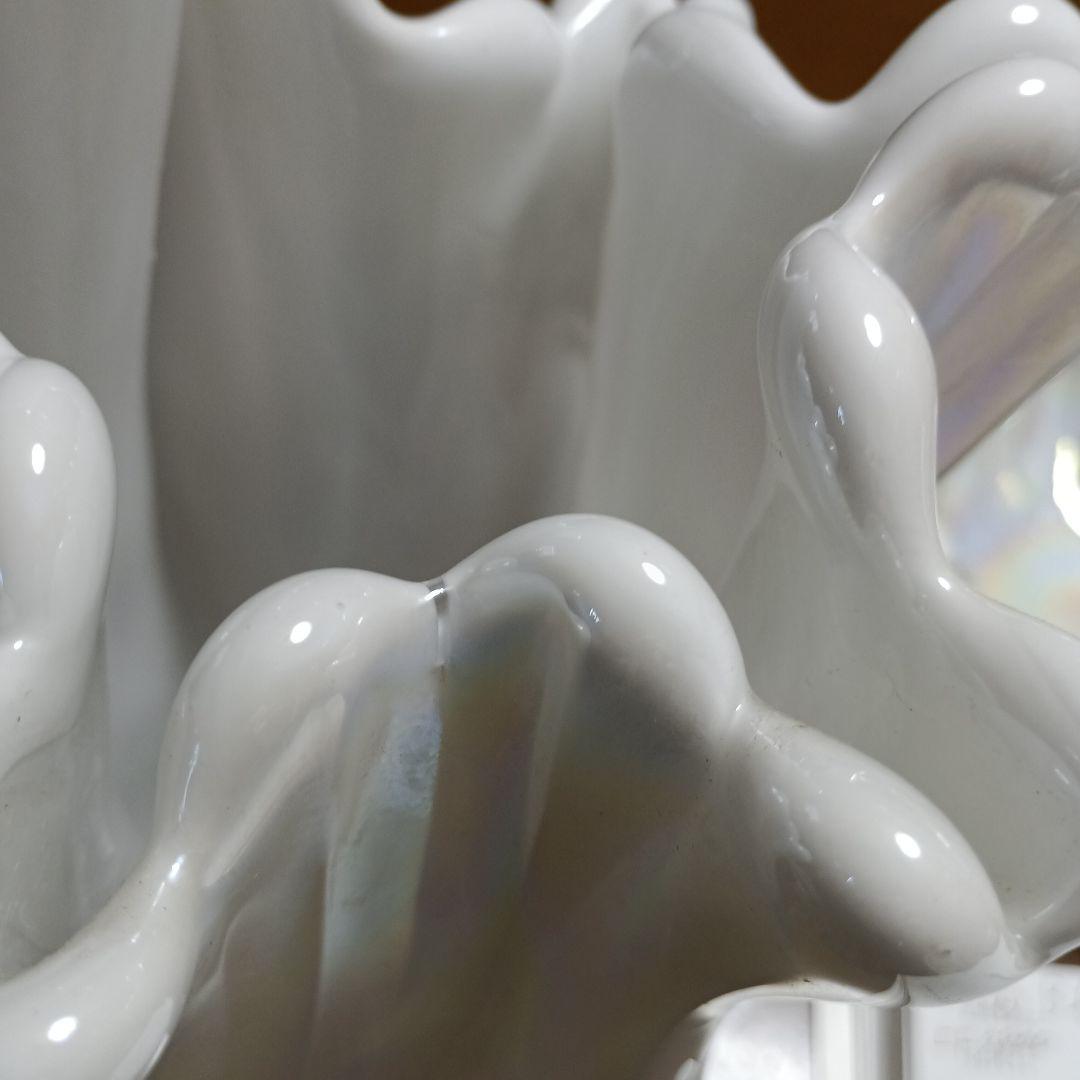 昭和レトロ♡パ－ルホワイト手作り2点