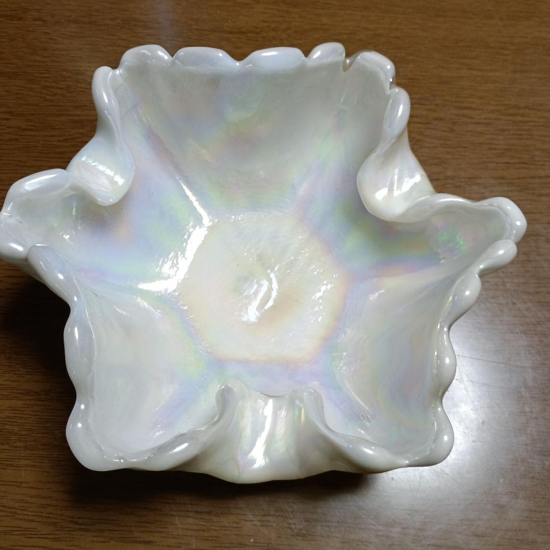 昭和レトロ♡パ－ルホワイト手作り2点