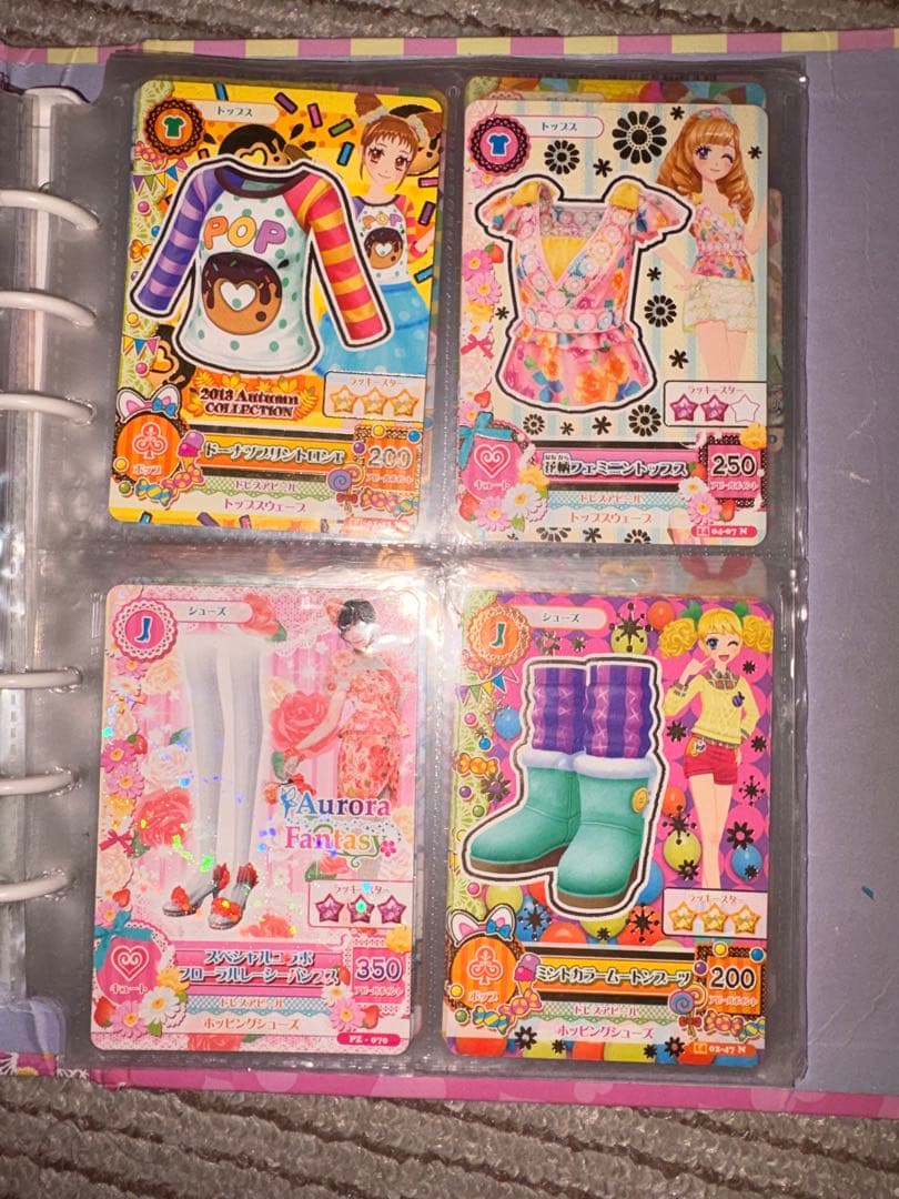 【値下げ】 アイカツ 公式バインダー ＋ カード54枚