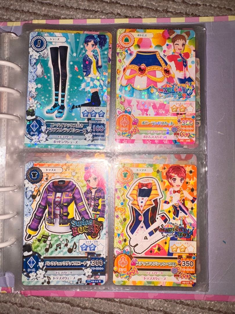 【値下げ】 アイカツ 公式バインダー ＋ カード54枚