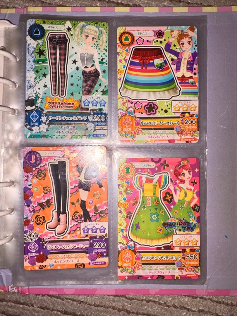 【値下げ】 アイカツ 公式バインダー ＋ カード54枚