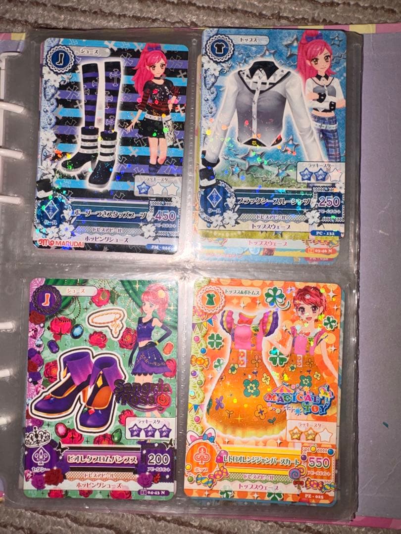 【値下げ】 アイカツ 公式バインダー ＋ カード54枚