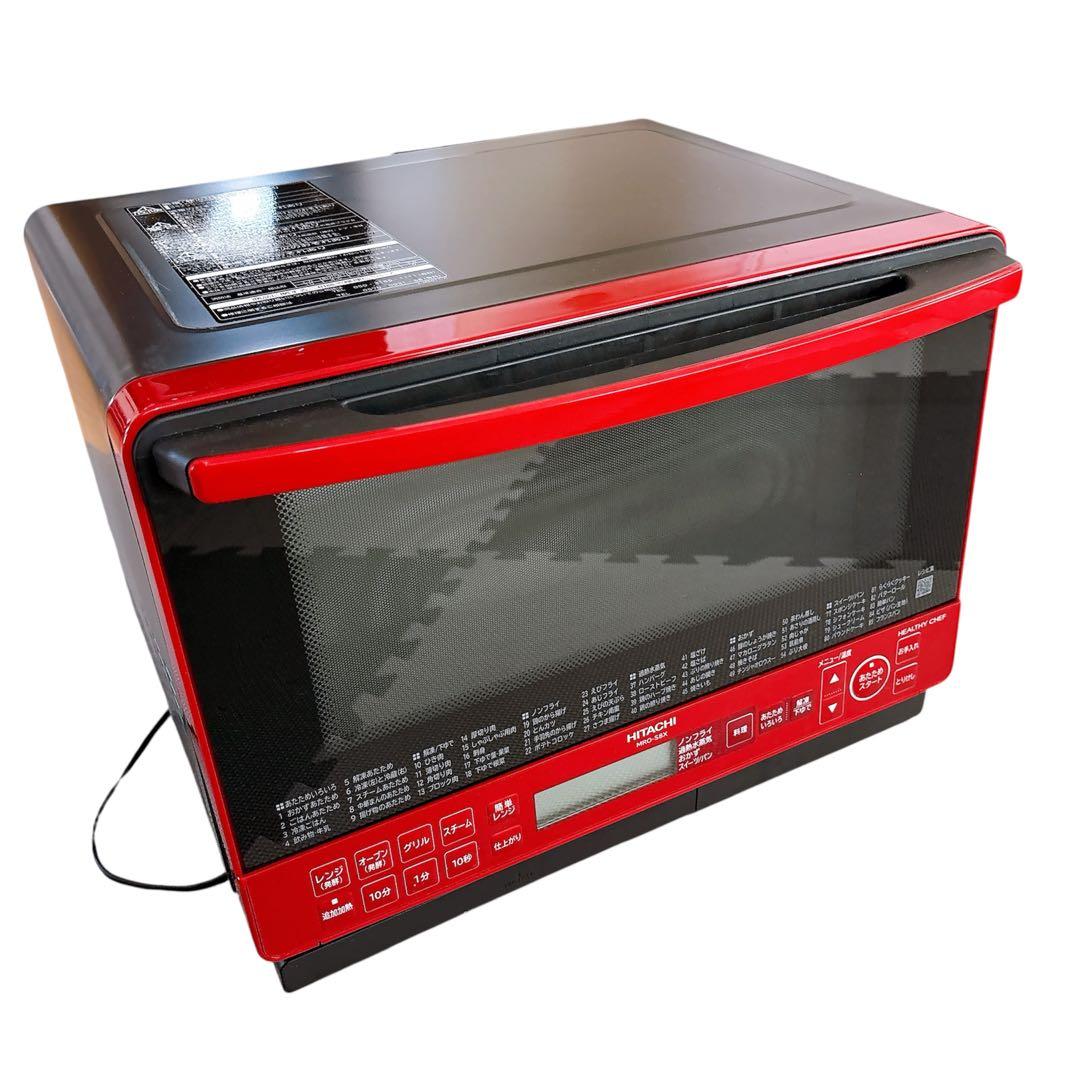 【ジャンク品】オーブンレンジ ヘルシーシェフ MRO-S8X 2019年製 赤