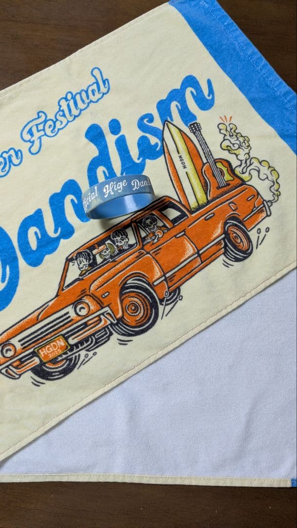 Official髭男dism 2025 夏フェス タオル＆ラバーバンド 髭バック