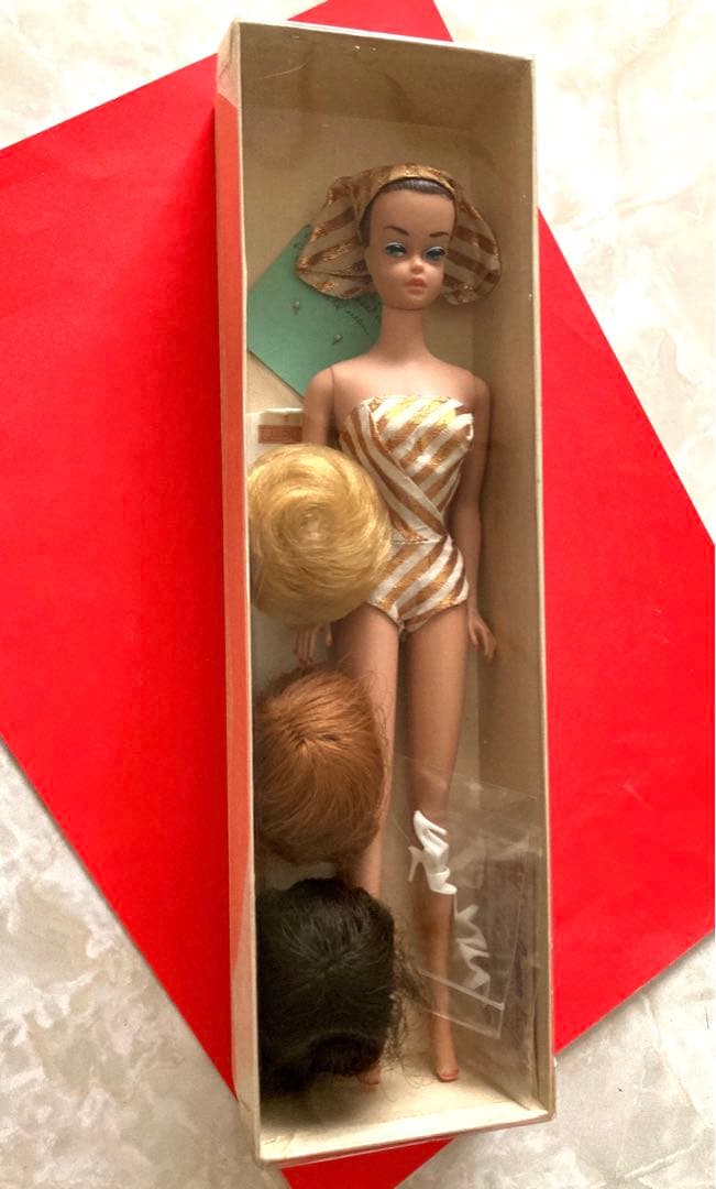 バービー　ヴィンテージ　ファッションクイーン　1963 ウィッグ3個付き　レア