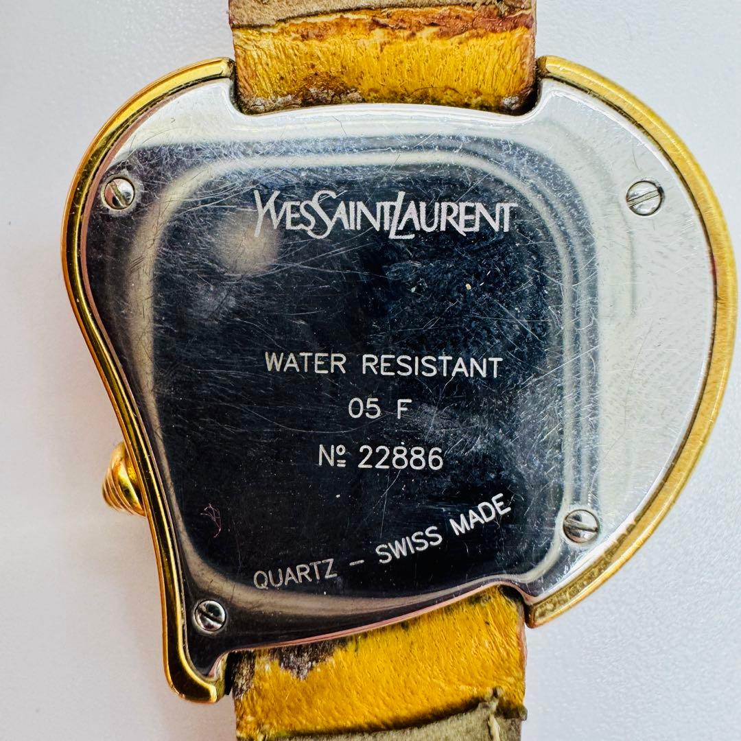 ✨YSL✨イブサンローラン✨ハート✨ゴールド✨純正ベルト✨クオーツ✨腕時計✨