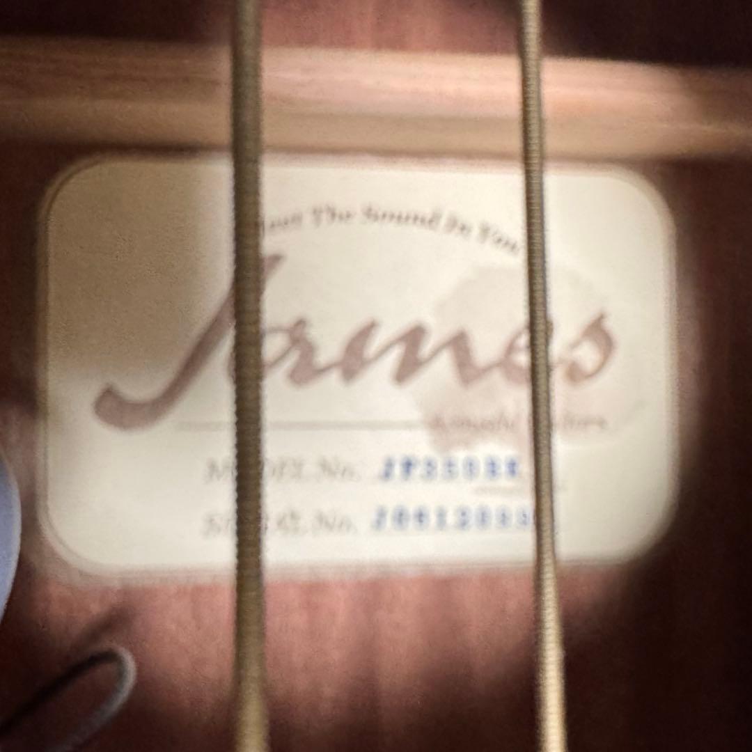 James ジェームス JF 350BK(ブラック)トップ単板！エレアコ仕様！