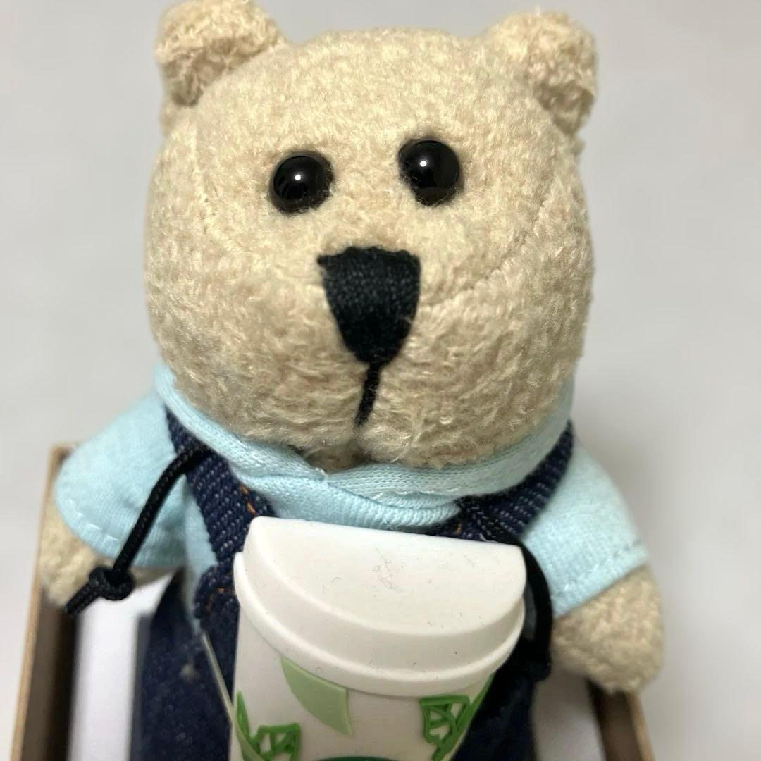 スターバックス⭐︎中国限定⭐︎ホワイトベアリスタぬいぐるみキーホルダー