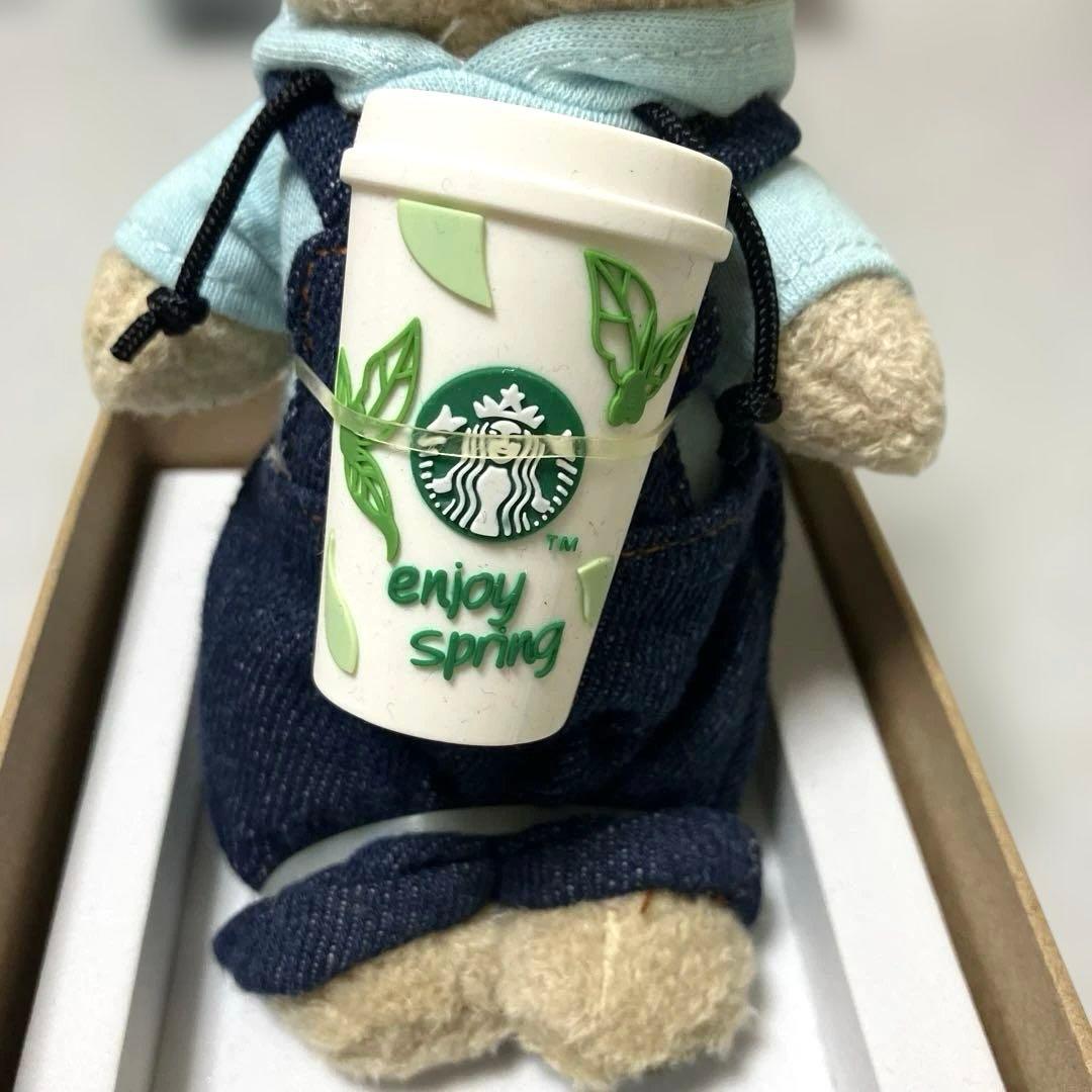 スターバックス⭐︎中国限定⭐︎ホワイトベアリスタぬいぐるみキーホルダー