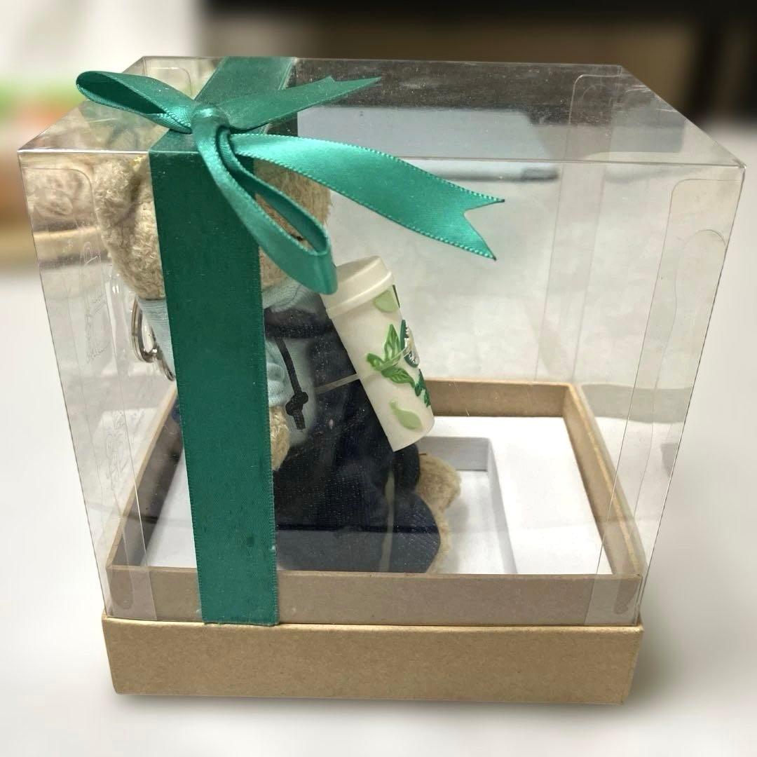 スターバックス⭐︎中国限定⭐︎ホワイトベアリスタぬいぐるみキーホルダー