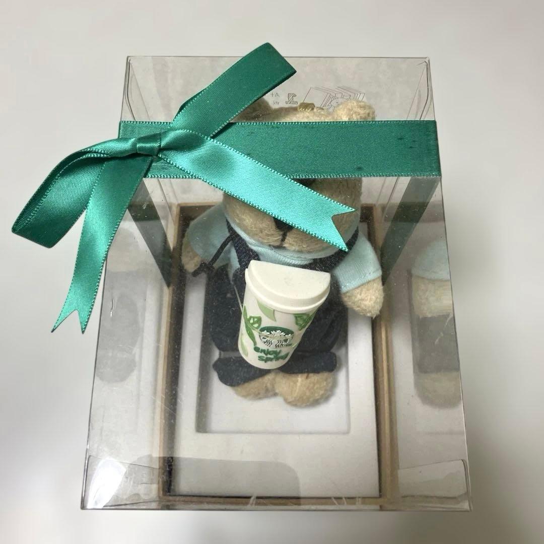 スターバックス⭐︎中国限定⭐︎ホワイトベアリスタぬいぐるみキーホルダー