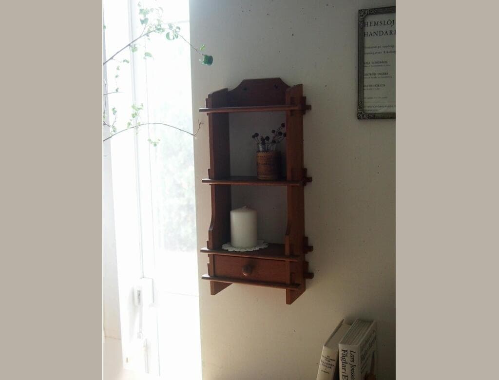 北欧ヴィンテージ チーク ウォールシェルフ ウェグナー チェア 花瓶 プレート