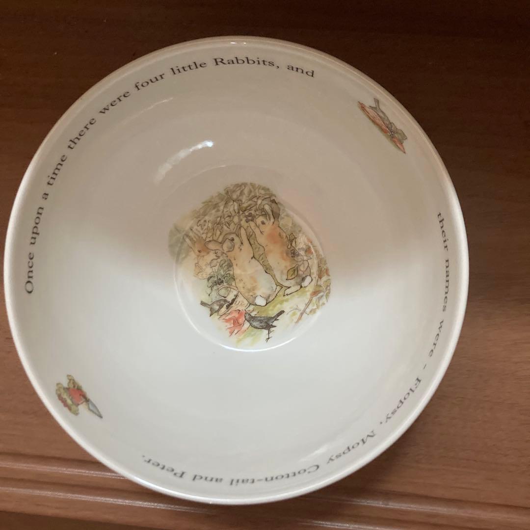 新品ピーターラビット ウェッジウッド 陶器 ボウル どんぶり 丼 サラダボウル